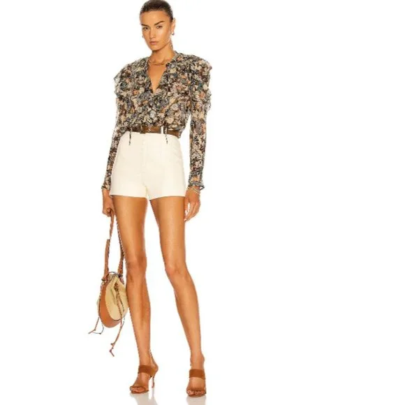 Ulla Johnson Colette Silk Blouse Night Garden - Picture 6 of 14